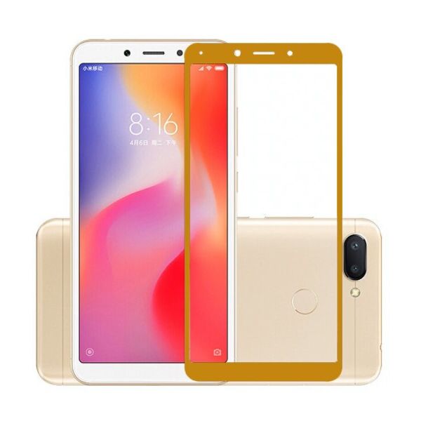 

Защитное стекло для Xiaomi Redmi 6 3D золотой