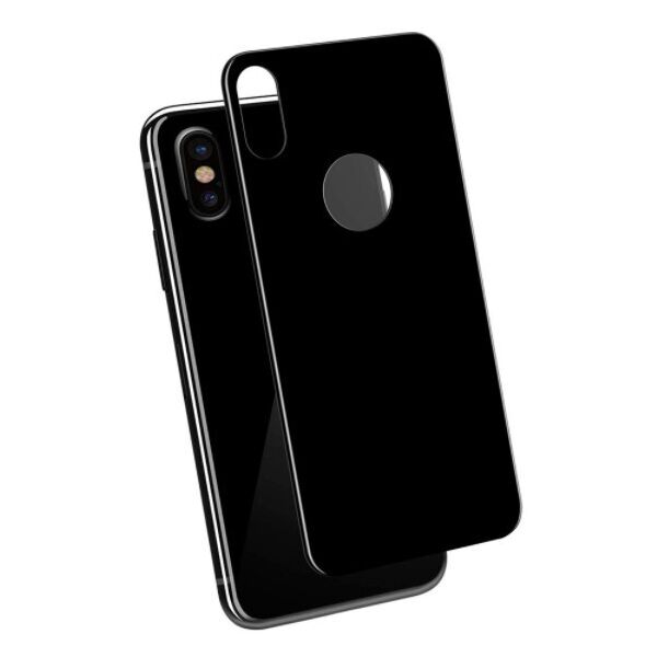 

Защитное стекло iPhone X Back 3D-на заднюю крышку, цвет - black