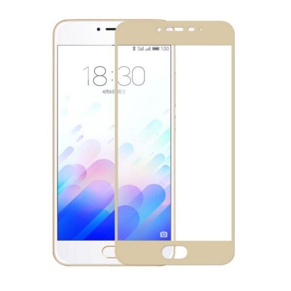 

Защитное стекло для Meizu M3 / M3S 3D золотой