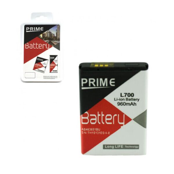 

Аккумулятор "Prime" для Samsung S3650/L 700 (AB463651BU) 960mAh
