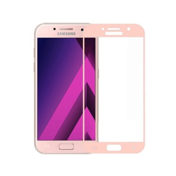 

Защитное стекло для Samsung A3 (2017) A320, 3D розовый