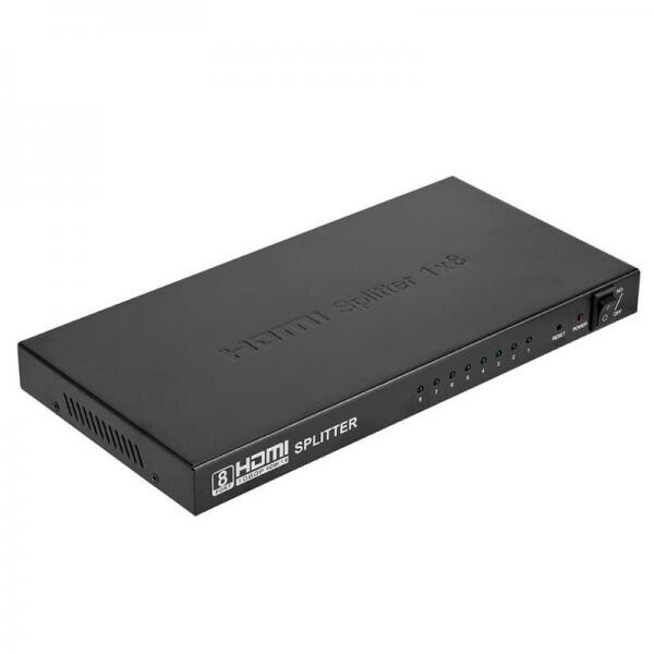 

HDMI сплиттер разветвитель коммутатор 1x8 портов Full 3D 4Kx2K Black