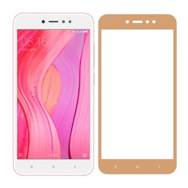 

Защитное стекло для Xiaomi Redmi Note 5A / Note 5A Pro / Note 5A Prime 3D золотой