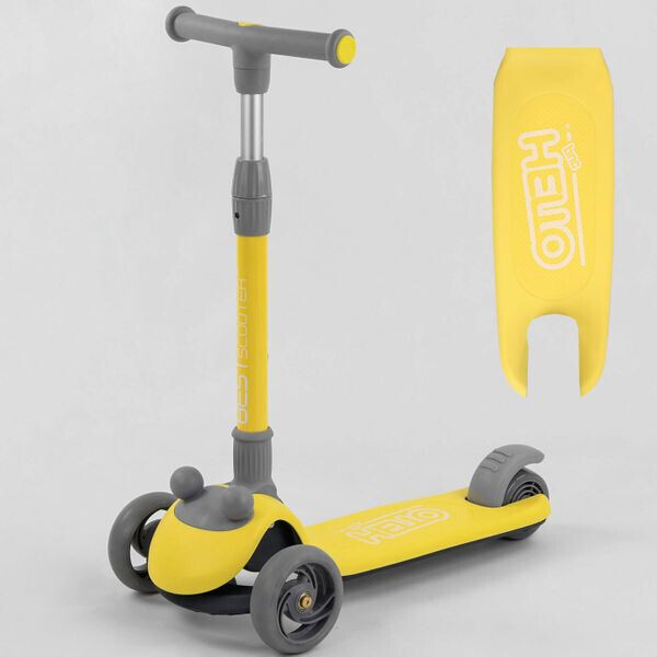 

Трехколесный самокат Best Scooter со складной ручкой Желтый (bs419)