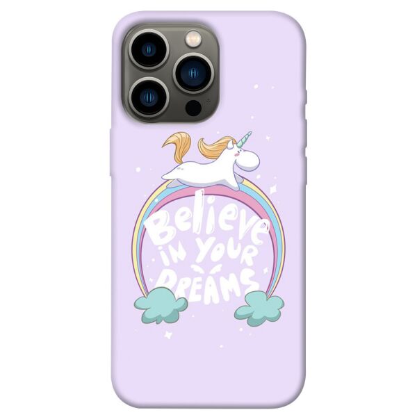 

Чехол itsPrint Believe in your dreams unicorn для Apple iPhone 13 Pro (6.1)
