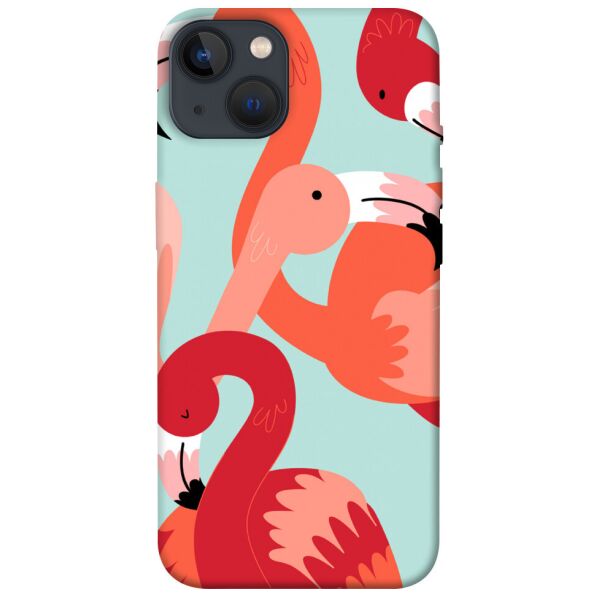 

Чехол itsPrint Flamingo для Apple iPhone 13 (6.1)