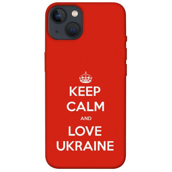 

Чехол itsPrint Keep calm and love Ukraine для Apple iPhone 13 (6.1)