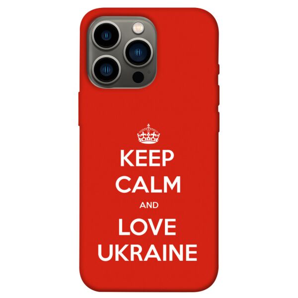 

Чехол itsPrint Keep calm and love Ukraine для Apple iPhone 13 Pro (6.1)