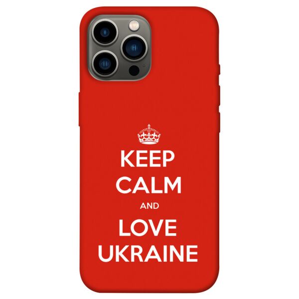 

Чехол itsPrint Keep calm and love Ukraine для Apple iPhone 13 Pro Max (6.7)