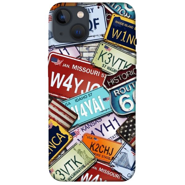 

Чехол itsPrint License plate для Apple iPhone 13 (6.1)