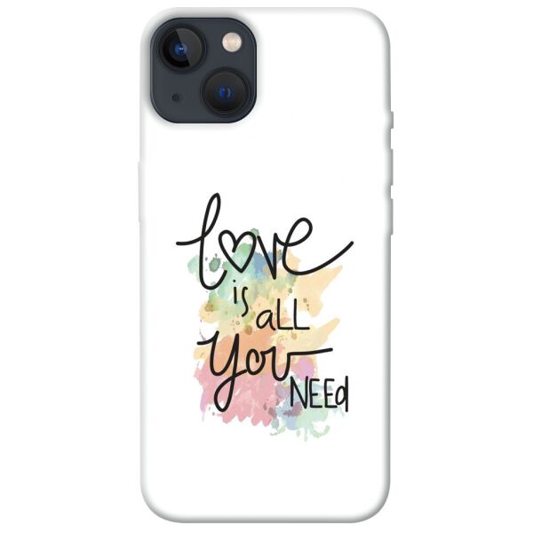

Чехол itsPrint Love is all you need для Apple iPhone 13 (6.1)