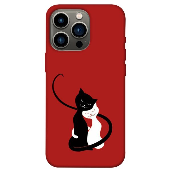 

Чехол itsPrint Влюбленные коты для Apple iPhone 13 Pro (6.1)