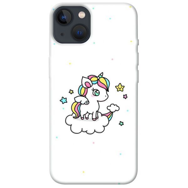 

Чехол itsPrint Единорог на облаке для Apple iPhone 13 (6.1)