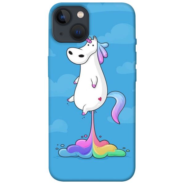 

Чехол itsPrint Единорог с радугой 2 для Apple iPhone 13 (6.1)