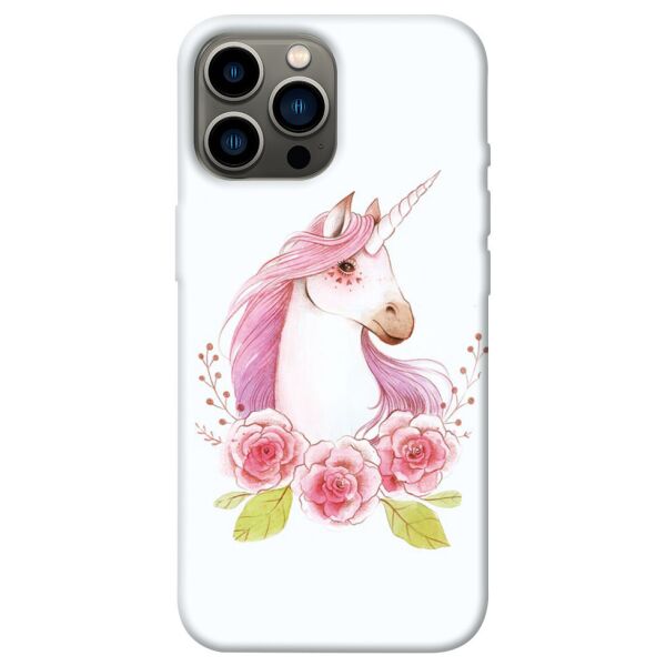 

Чехол itsPrint Единорог с цветами для Apple iPhone 13 Pro Max (6.7)