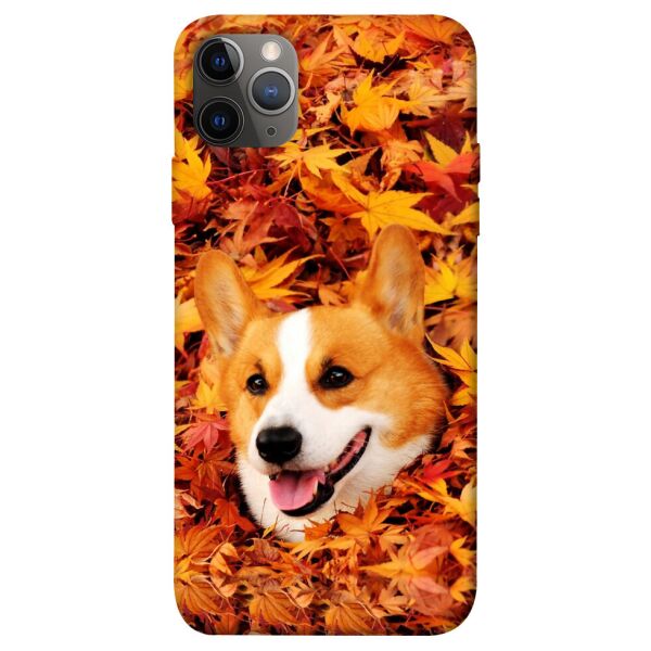 

Чехол itsPrint Корги в листьях для Apple iPhone 12 Pro Max (6.7)