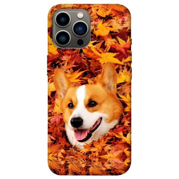 

Чехол itsPrint Корги в листьях для Apple iPhone 13 Pro Max (6.7)