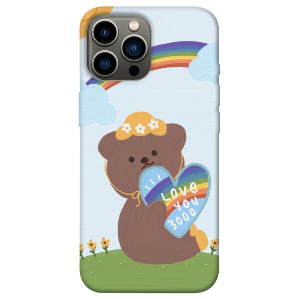 

Чехол itsPrint Мишка с сердцем для Apple iPhone 13 Pro Max (6.7)