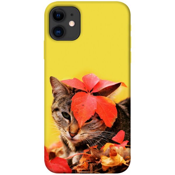 

Чехол itsPrint Осенний котик для Apple iPhone 11 (6.1)