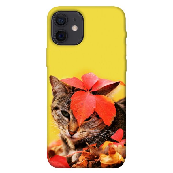 

Чехол itsPrint Осенний котик для Apple iPhone 12 (6.1)