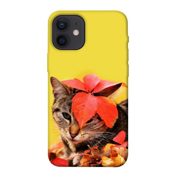 

Чехол itsPrint Осенний котик для Apple iPhone 12 mini (5.4)