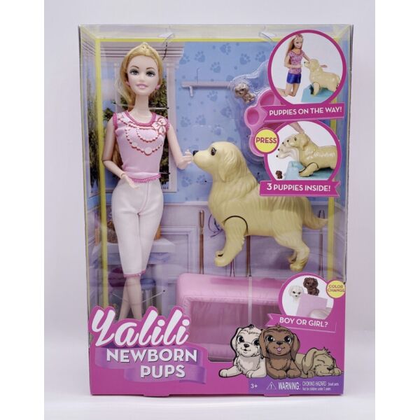 

Кукла с беременной собакой Yalili: Newborn pops
