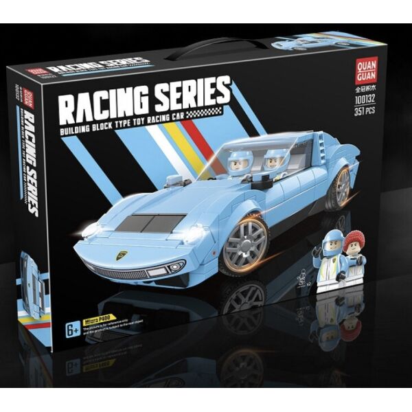 

Детская машинка конструктор Quan Guan Racing Series голубого цвета
