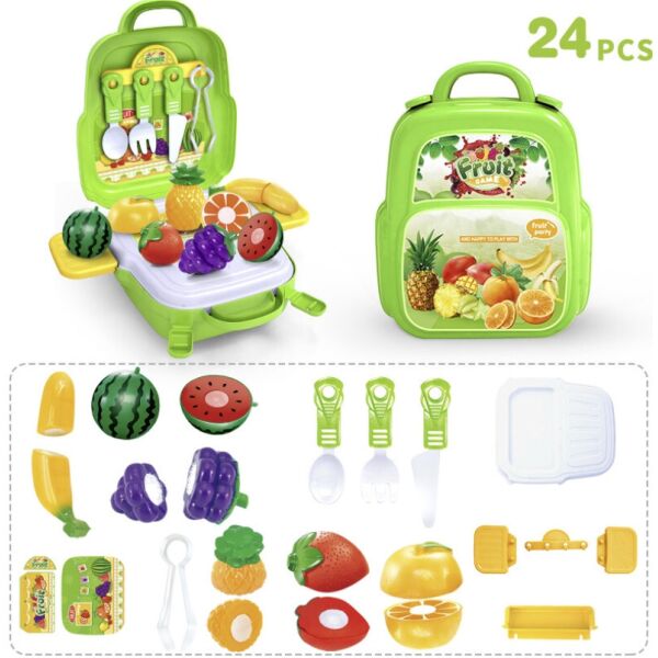 

Игровой набор в чемоданчике Кухня Fruit Game салатового цвета 24 эл