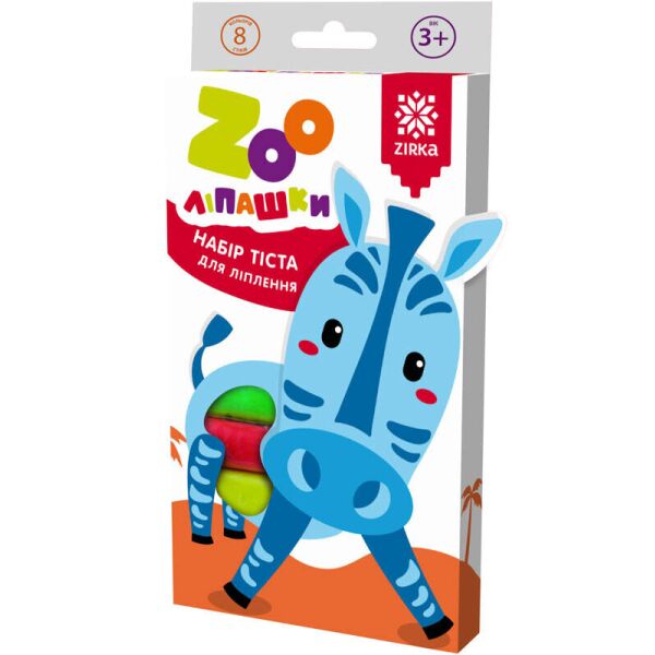 

Тісто для ліплення ZOOліпашки Зебра (8 кольорових стіків по 35 г) 140212 (2000904582105)