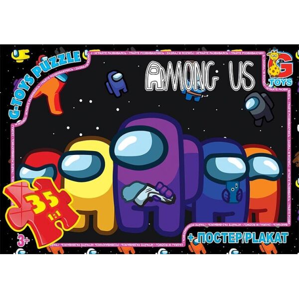 

Пазли ТМ "G-Toys" із серії "AMONG US", 35 елементів AU06 (4824687637849)