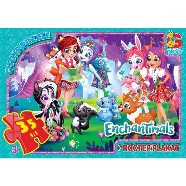 

Пазли ТМ "G-Toys" із серії "Enchantimals", 35 ел. EA200 (4824687636323)