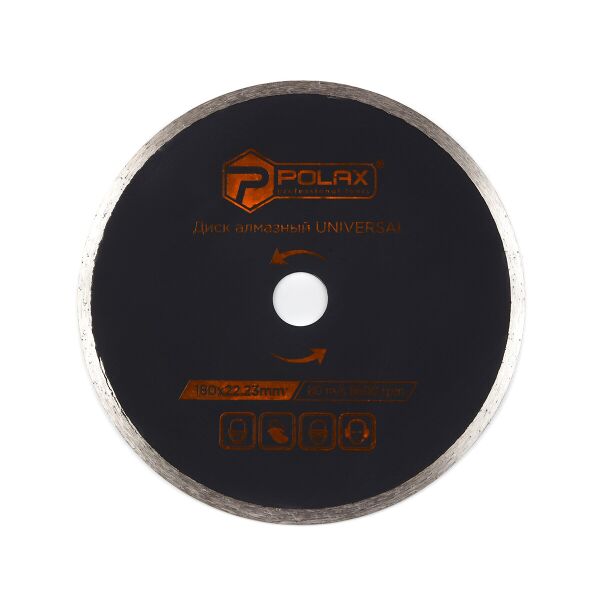 

Диск алмазный универсальный Polax 180х5х2.4x22.23, 25% (54-132)