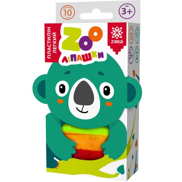 

Пластилін легкий ZOOліпашки Коала (10 кольорових стіків по 6 г) 140215 (2000001402153)