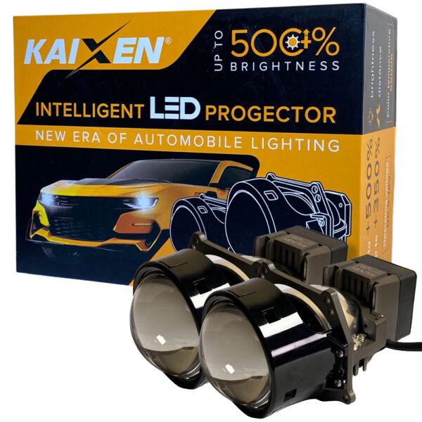 

Светодиодные линзы Bi-LED Kaixen I9 (Aozoom A9+) 3.0" 5500k 52w 12v