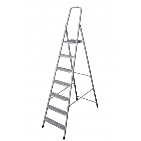 

Стремянка на 7 cтупеней с высоким поручнем Eurogold