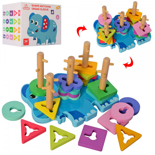 

Деревянная игрушка Геометрика Bambi MD 2571
