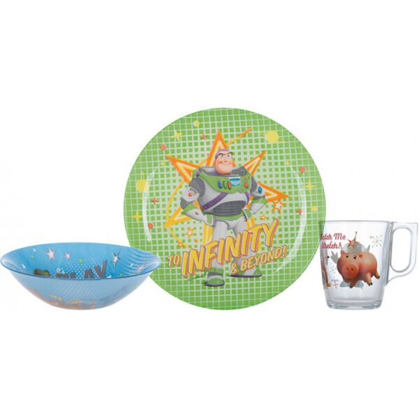 

Набор посуды детской стеклянной Luminarc Disney Toy Story 3 пр. 03280 MLM-P9344