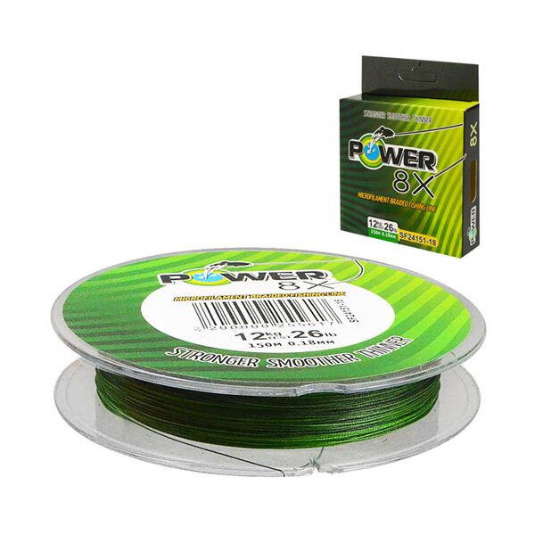 

Шнур рыболовный SAM'S FISH MMS-SF24151-20 quot;Power 8Xquot; 150м*0.2мм