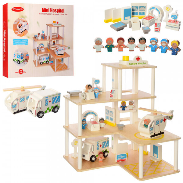 

Деревянная игрушка Гараж Bambi MD 2391
