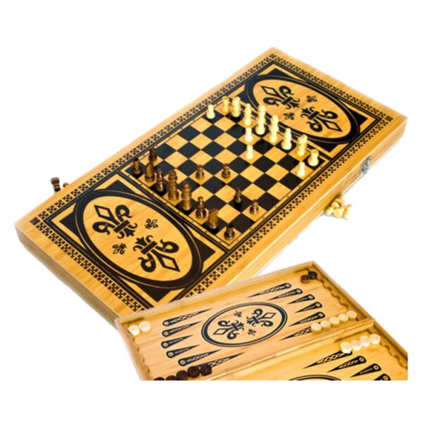 

Игровой набор Present 3в1 Нарды, Шахматы, Шашки (39.5*39.5 см) B4020-C