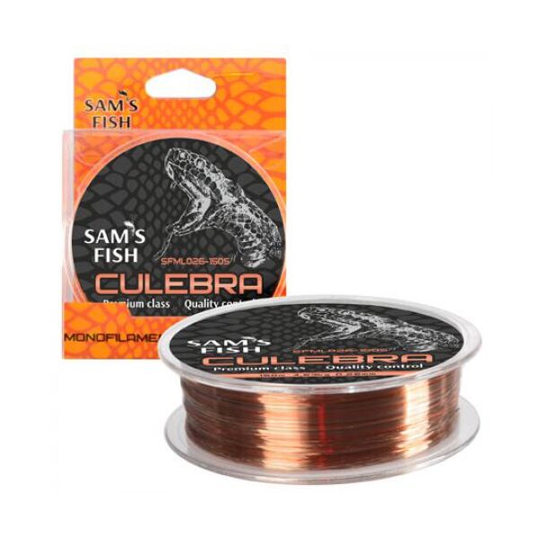 

Леска нейлон Sams fish Culebra 150мx0.24мм оранжевый цвет
