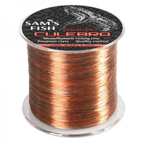 

Леска нейлон Sams fish Culebra 1000мx0.40мм MMS-SFML040-1000