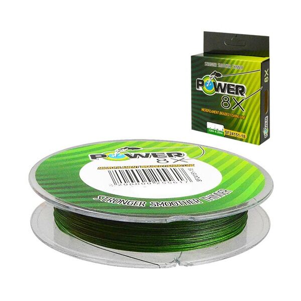 

Шнур рыболовный SAM'S FISH MMS-SF24151-10 quot;Power 8Xquot; 5кг 150М 0,10мм