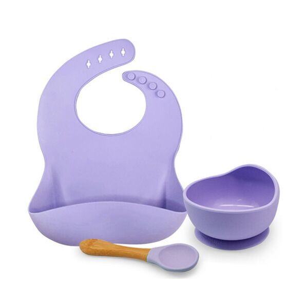 

Набор силиконовый Stenson Kids 3 предмета фиолетовый MMS-MH-4039