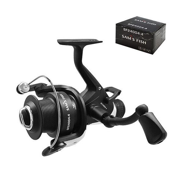 

Катушка Sams Fish фрикцион задний и передний, с бейтраннером 3bb 6000 графитовая шпуля MMS-SF24004-6