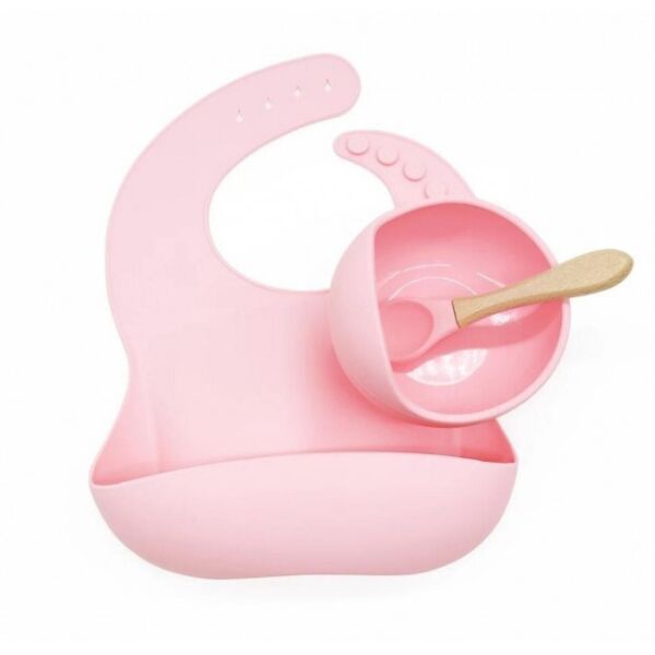 

Набор силиконовый Stenson Kids 3 предмета розовый MMS-MH-4039