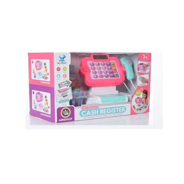 

Кассовый аппарат Bambi 66101-66103 Розовый, 19см