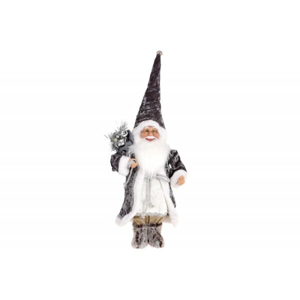 

Новогодняя игрушка Санта 45см, цвет - графит Bon 822-309