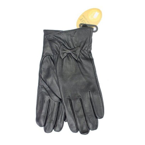 

Черные женские кожаные перчатки Shust Gloves L