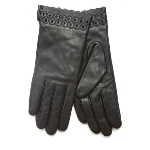 

Перчатки женские чёрные кожаные сенсорные 949s3 L Shust Gloves